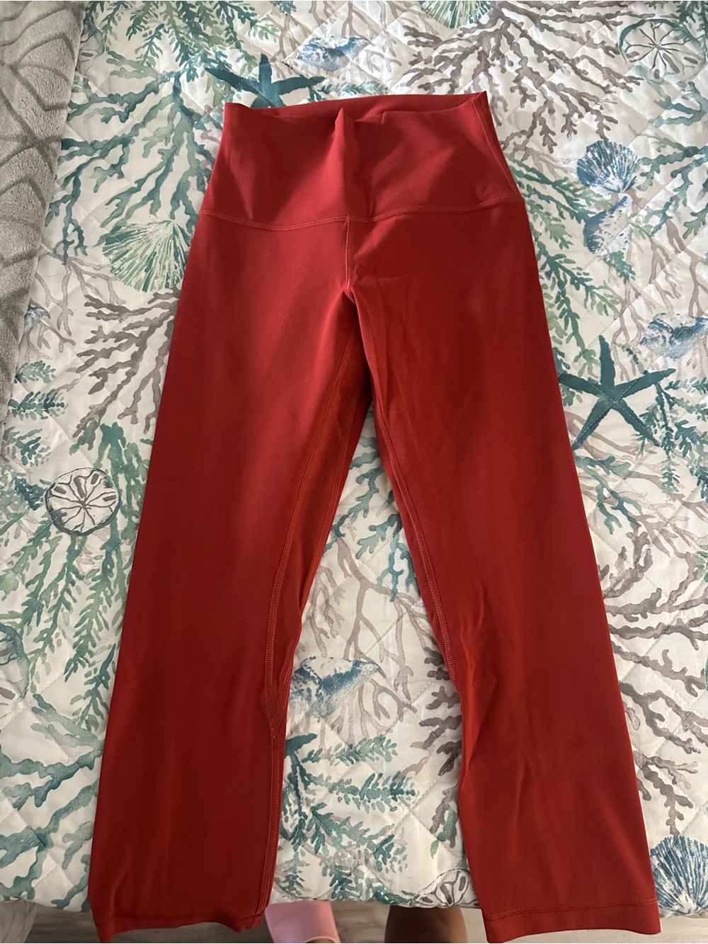 lululemon athletica Brick Red High-Waist Leggings